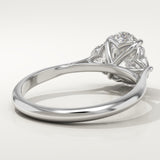 2.0 CT Oval Cut Three Stone Lab-Grown Diamond Engagement Ring
