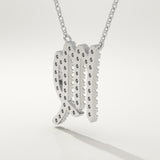 0.204 TCW Round Lab-Grown Diamond Virgo Zodiac Necklace