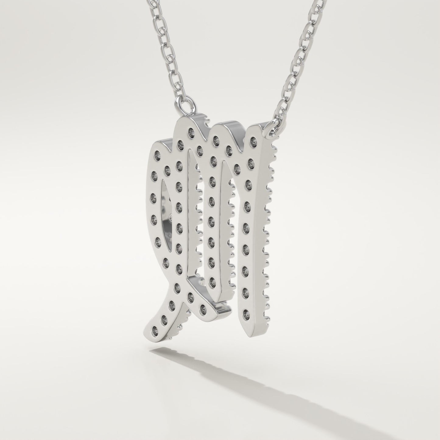 0.204 TCW Round Lab-Grown Diamond Virgo Zodiac Necklace