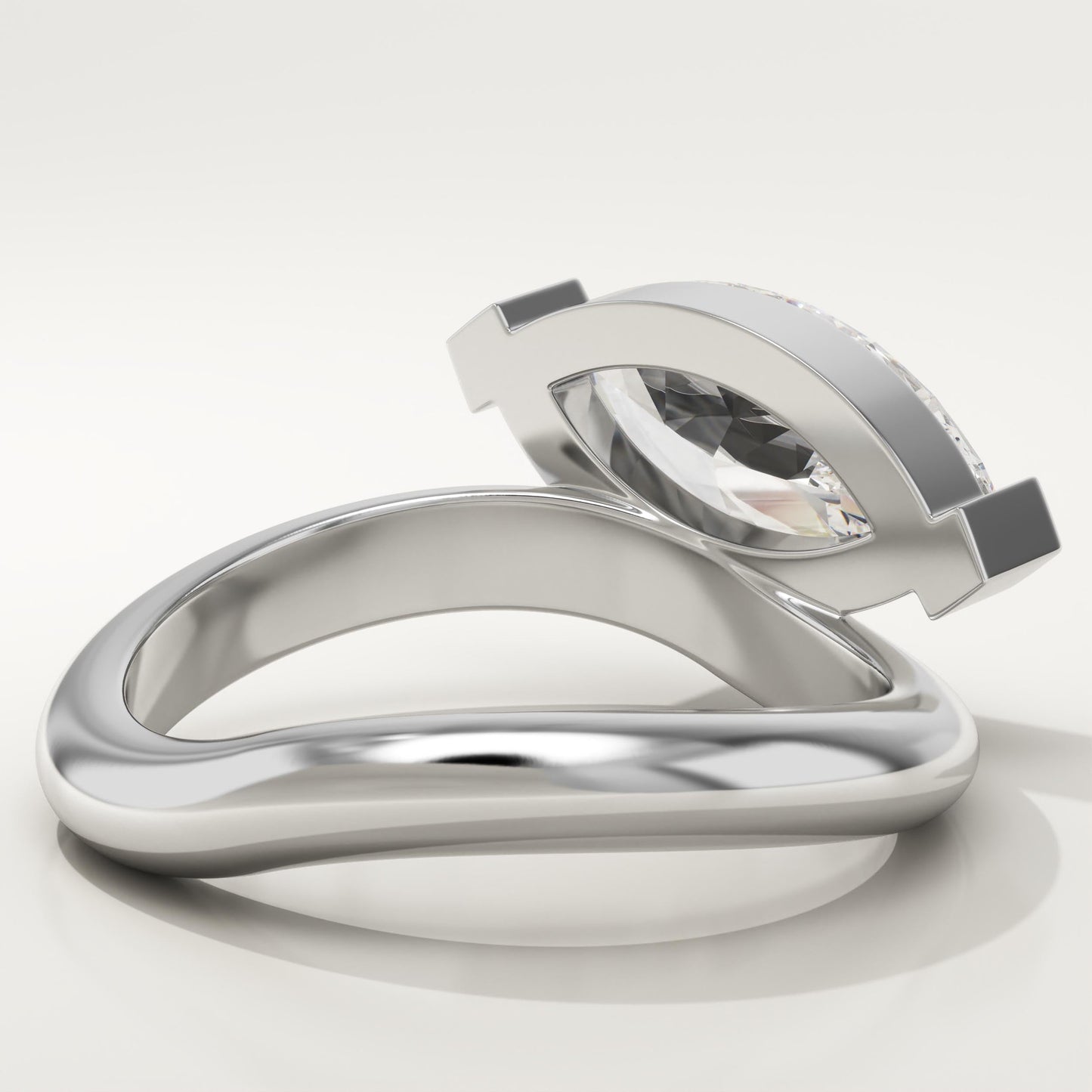 Marquise Cut Solitaire Lab-Grown Diamond Engagement Ring