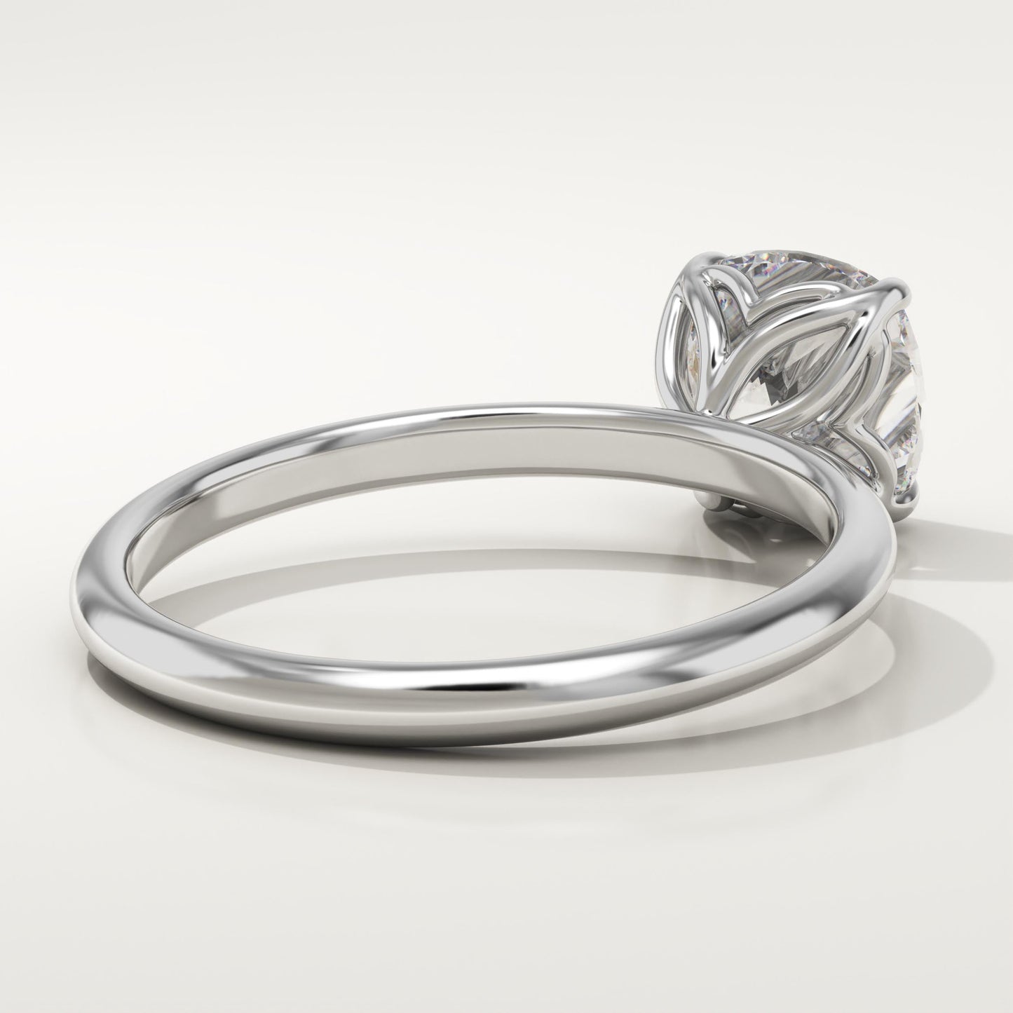Cushion Cut Solitaire Lab-Grown Diamond Engagement Ring