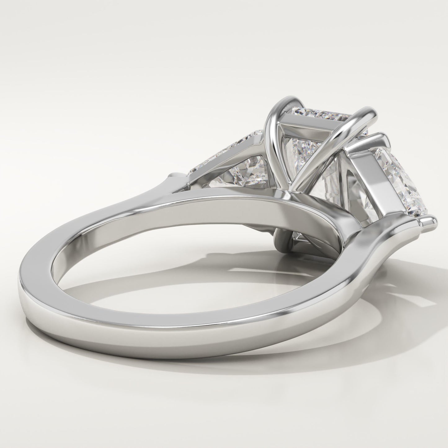 Radiant Cut Three Stone Lab-Grown Diamond Engagement Ring