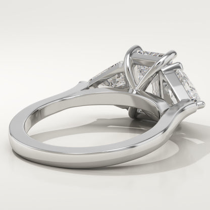 Radiant Cut Three Stone Lab-Grown Diamond Engagement Ring