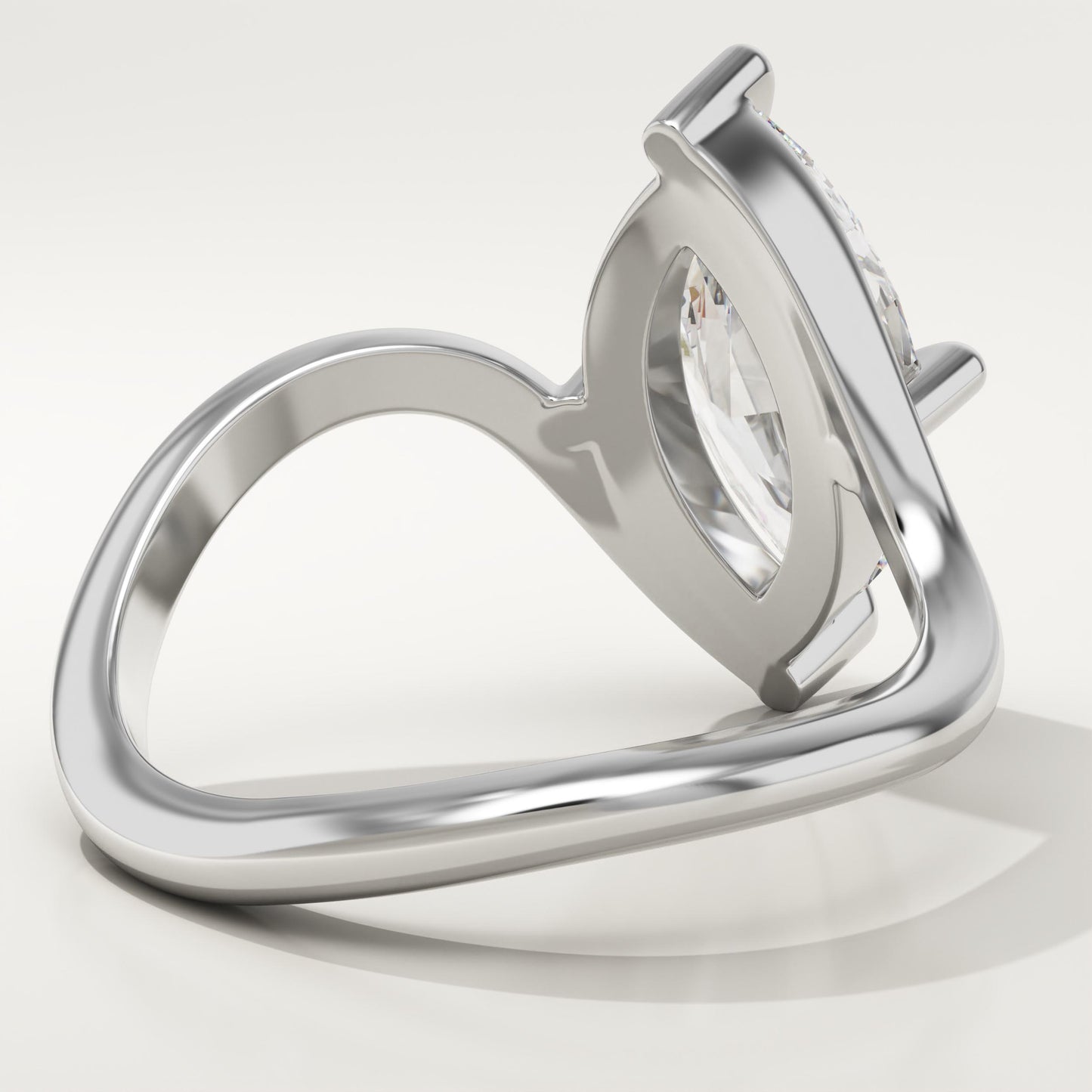 Marquise Cut Solitaire Lab-Grown Diamond Engagement Ring