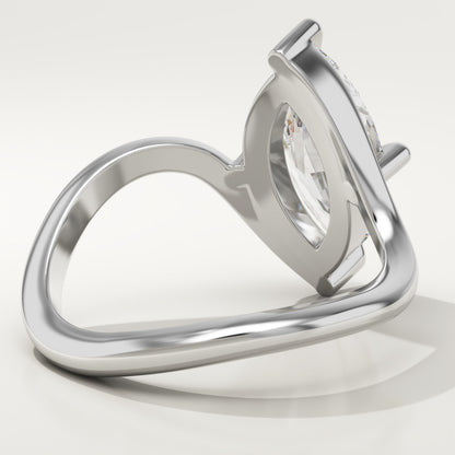 Marquise Cut Solitaire Lab-Grown Diamond Engagement Ring