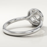 1.5 CT Round Cut Solitaire Bezel Lab-Grown Diamond Engagement Ring