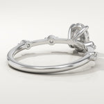 2.0 CT Oval Cut Dainty Pave Lab-Grown Diamond Engagement Ring