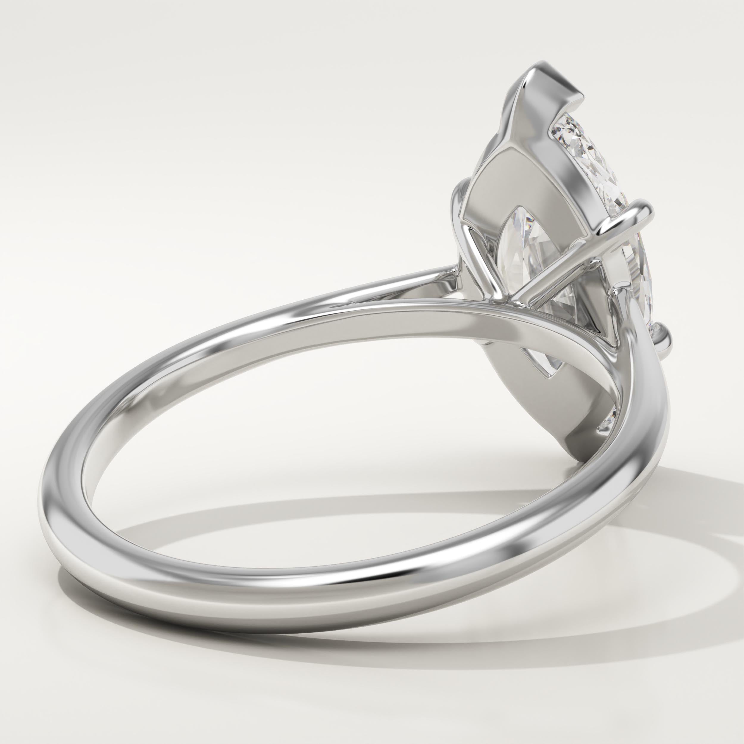2.0 CT Marquise Cut Solitaire Lab-Grown Diamond Engagement Ring