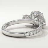 1.5 CT Round Cut Three Stone Lab-Grown Diamond Engagement Ring