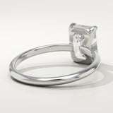 2.0 CT Emerald Cut Solitaire Lab-Grown Diamond Engagement Ring