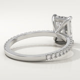 2.0 CT Radiant Cut Pave Lab-Grown Diamond Engagement Ring