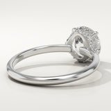 2.0 CT Round Cut Hidden Halo Lab-Grown Diamond Engagement Ring