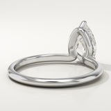 2.0 CT Pear Cut Solitaire Lab-Grown Diamond Engagement Ring