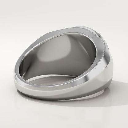 Signet Wedding Band For Men