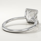 2.0 CT Princess Cut Half Bezel Lab-Grown Diamond Engagement Ring