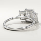 2.0 CT Emerald Cut Three Stone Lab-Grown Diamond Engagement Ring
