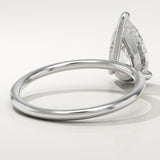 2.0 CT Pear Cut Solitaire Lab-Grown Diamond Engagement Ring