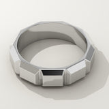 Patterned Wedding Band For Men