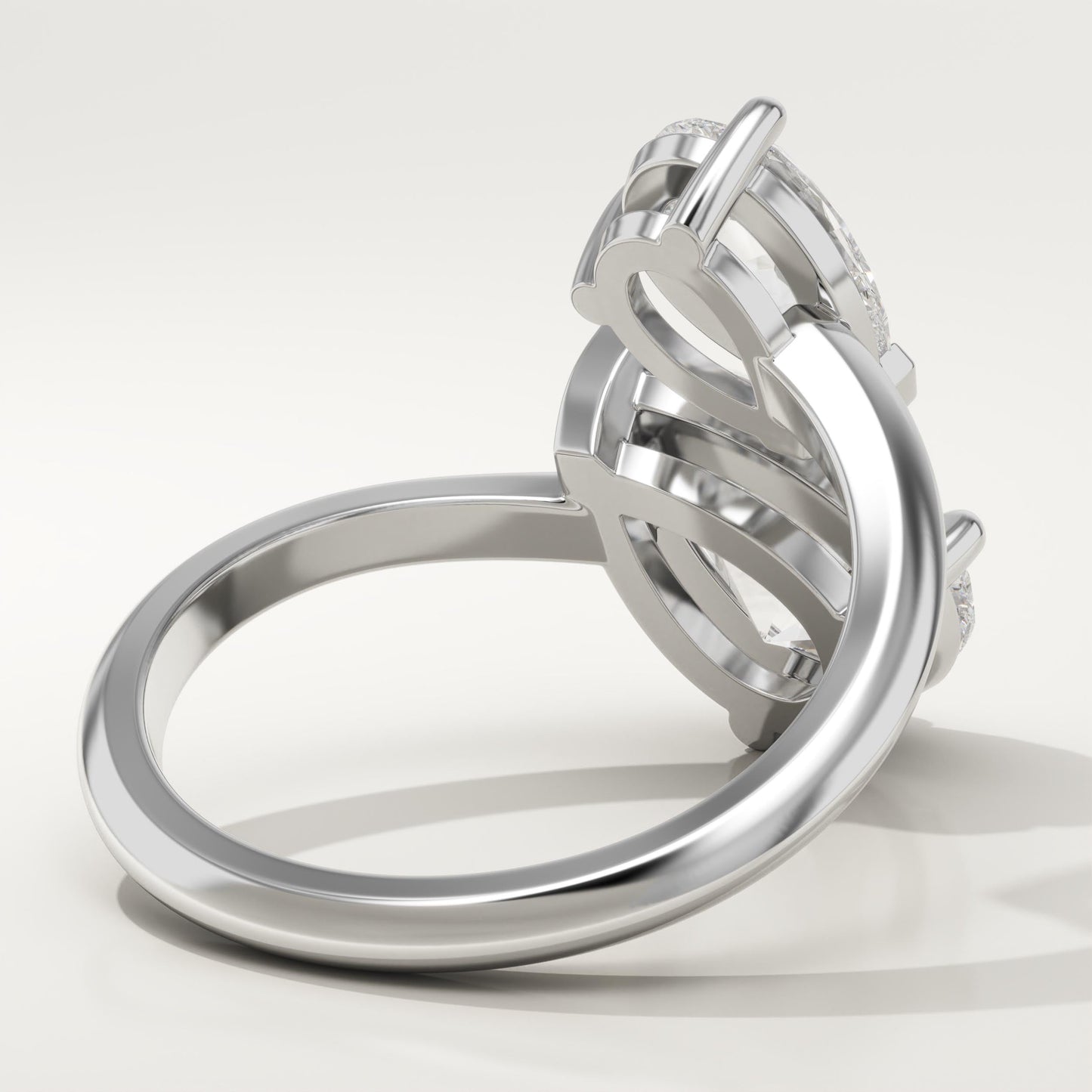 2.75 TCW Pear Cut Toi Et Moi Lab-Grown Diamond Engagement Ring
