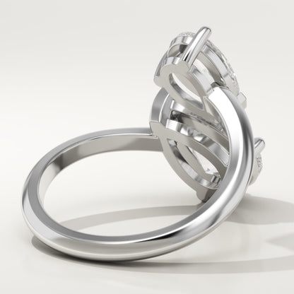 2.75 TCW Pear Cut Toi Et Moi Lab-Grown Diamond Engagement Ring