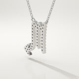 0.093 TCW Round Lab-Grown Diamond Virgo Zodiac Necklace