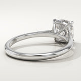 2.0 CT Cushion Cut Solitaire Lab-Grown Diamond Engagement Ring