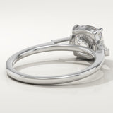 2.0 CT Cushion Cut Three Stone Lab-Grown Diamond Engagement Ring