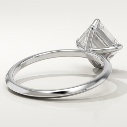Asscher Cut Solitaire Lab-Grown Diamond Engagement Ring