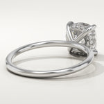 2.0 CT Cushion Cut Hidden Halo Lab-Grown Diamond Engagement Ring