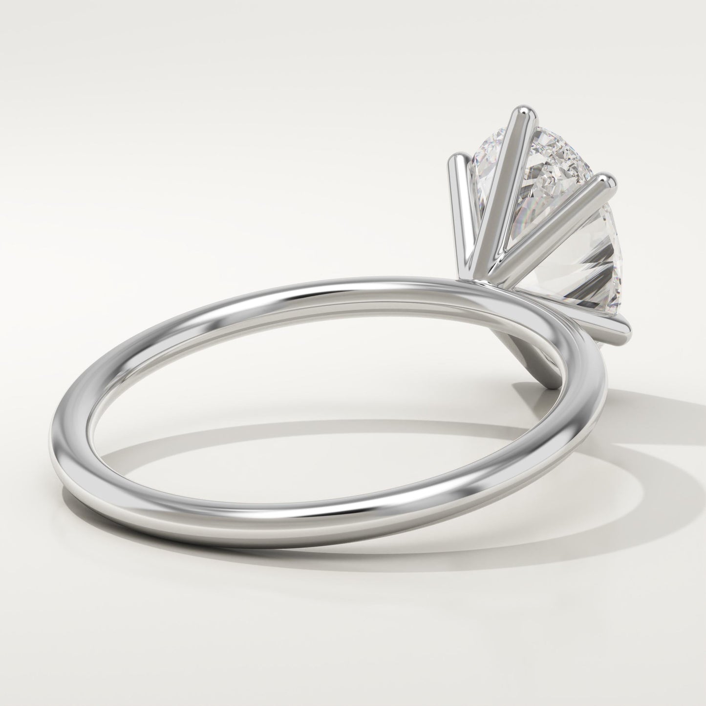 Oval Cut Solitaire Lab-Grown Diamond Engagement Ring