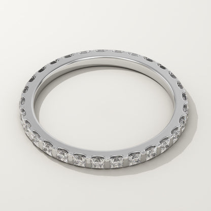 0.54 TCW Princess Lab-Grown Diamond Full Eternity Wedding Band