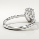 2.0 CT Oval Cut Solitaire Lab-Grown Diamond Engagement Ring