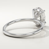 2.0 CT Oval Cut Solitaire Lab-Grown Diamond Engagement Ring