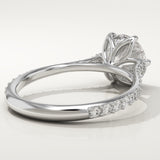 2.0 CT Round Cut Pave Lab-Grown Diamond Engagement Ring