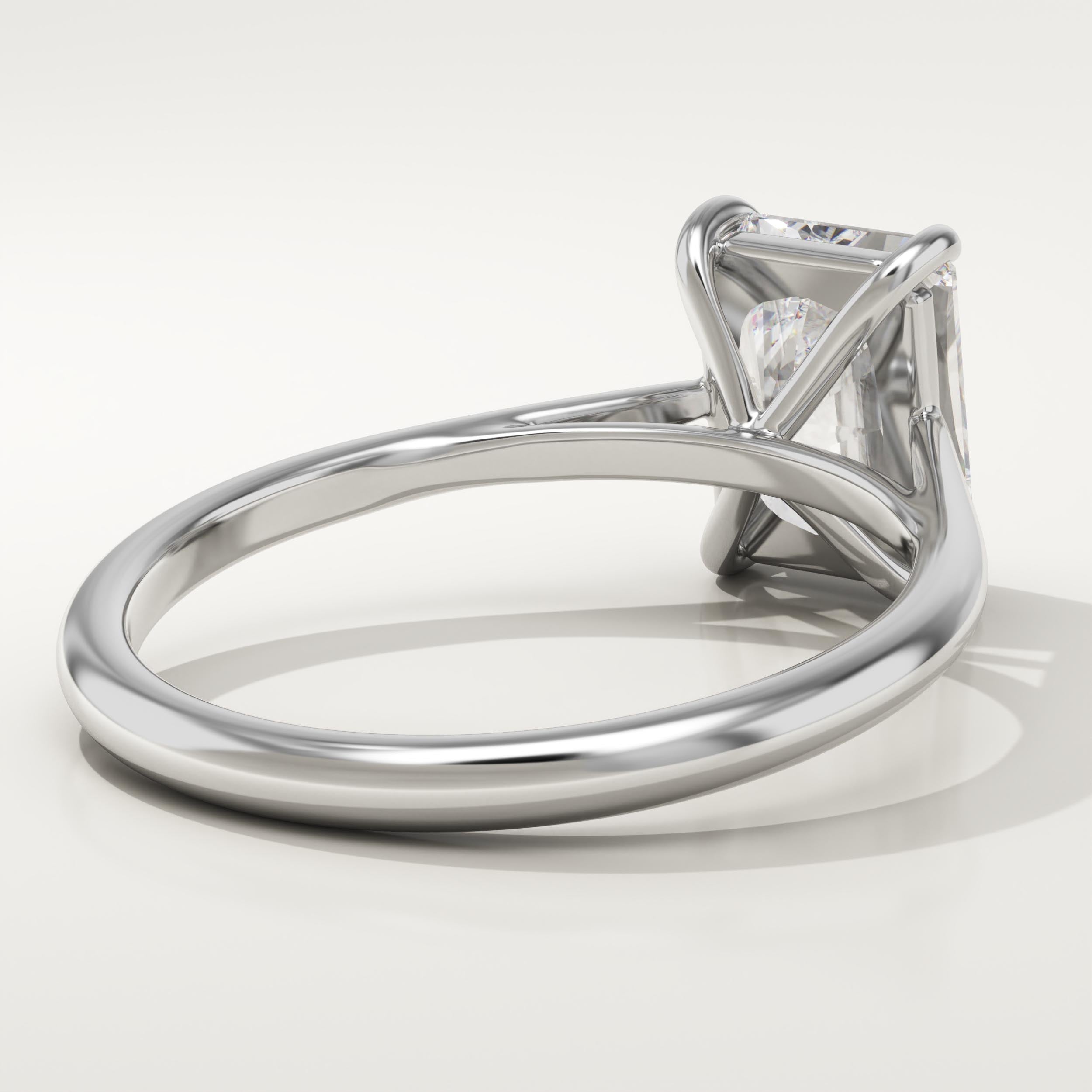 2.0 CT Radiant Cut Solitaire Lab-Grown Diamond Engagement Ring