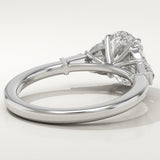 2.0 CT Oval Cut Cluster Lab-Grown Diamond Engagement Ring