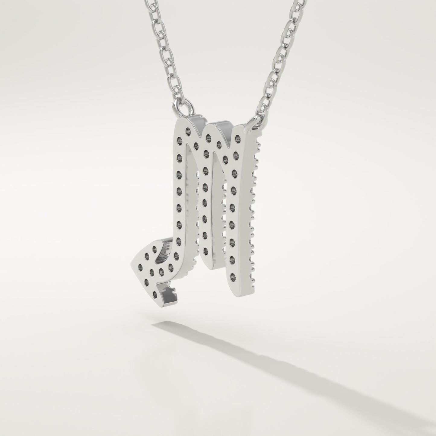 0.093 TCW Round Lab-Grown Diamond Virgo Zodiac Necklace