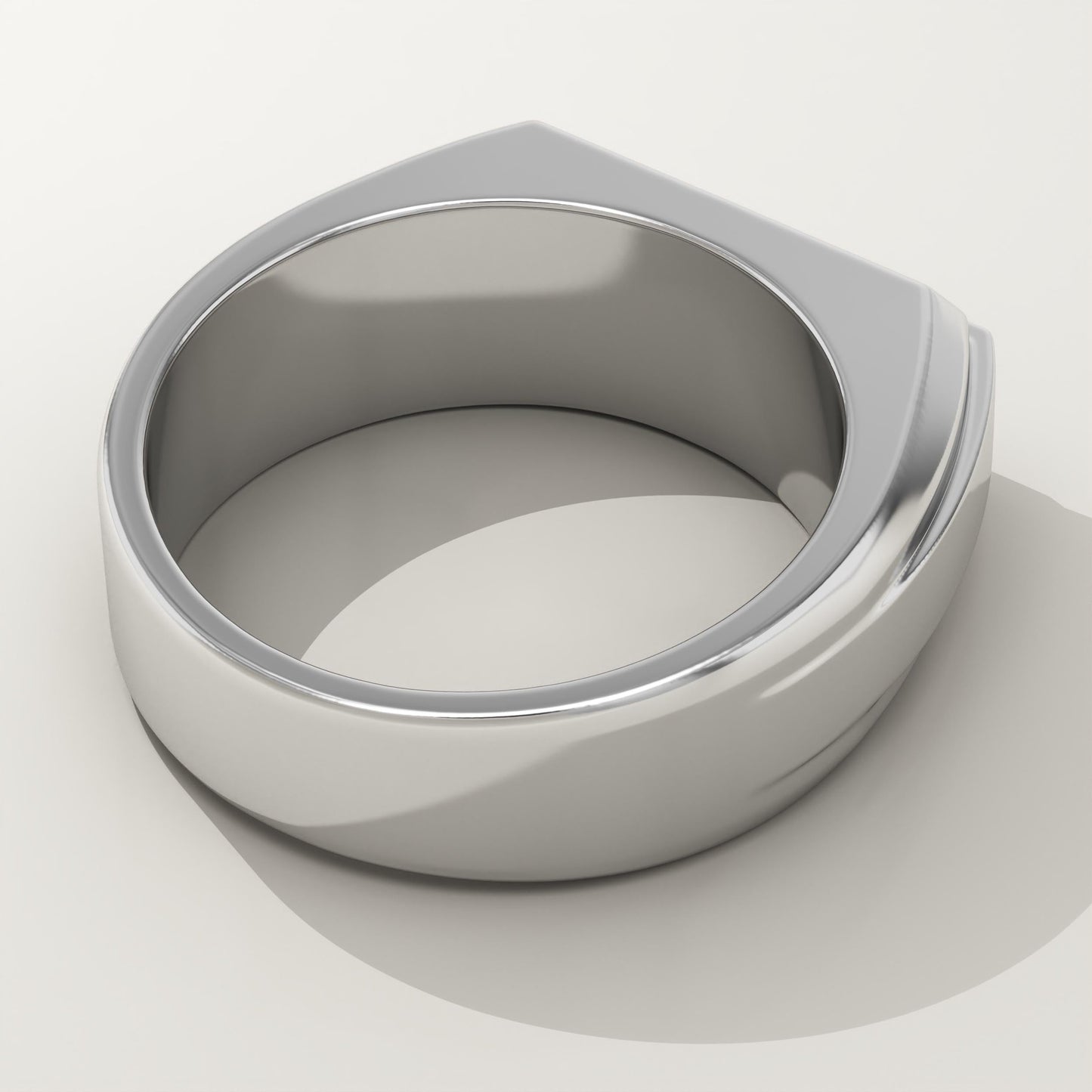 0.536 TCW Princess Lab-Grown Diamond Channel Setting Wedding Band For Men