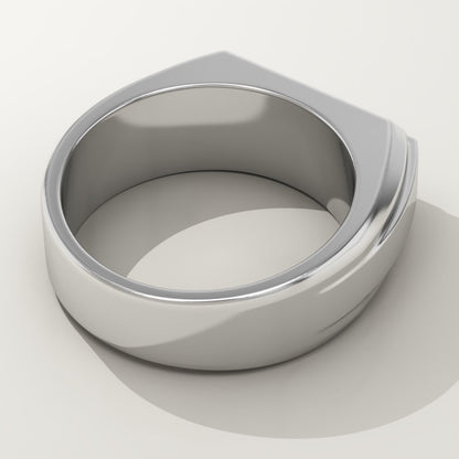 0.536 TCW Princess Lab-Grown Diamond Channel Setting Wedding Band For Men