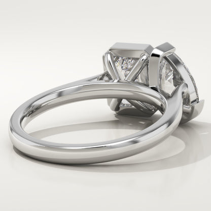 3 TCW Pear & Emerald Cut Toi Et Moi Lab-Grown Diamond Engagement Ring