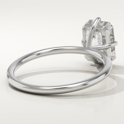 Emerald Cut Solitaire Lab-Grown Diamond Engagement Ring
