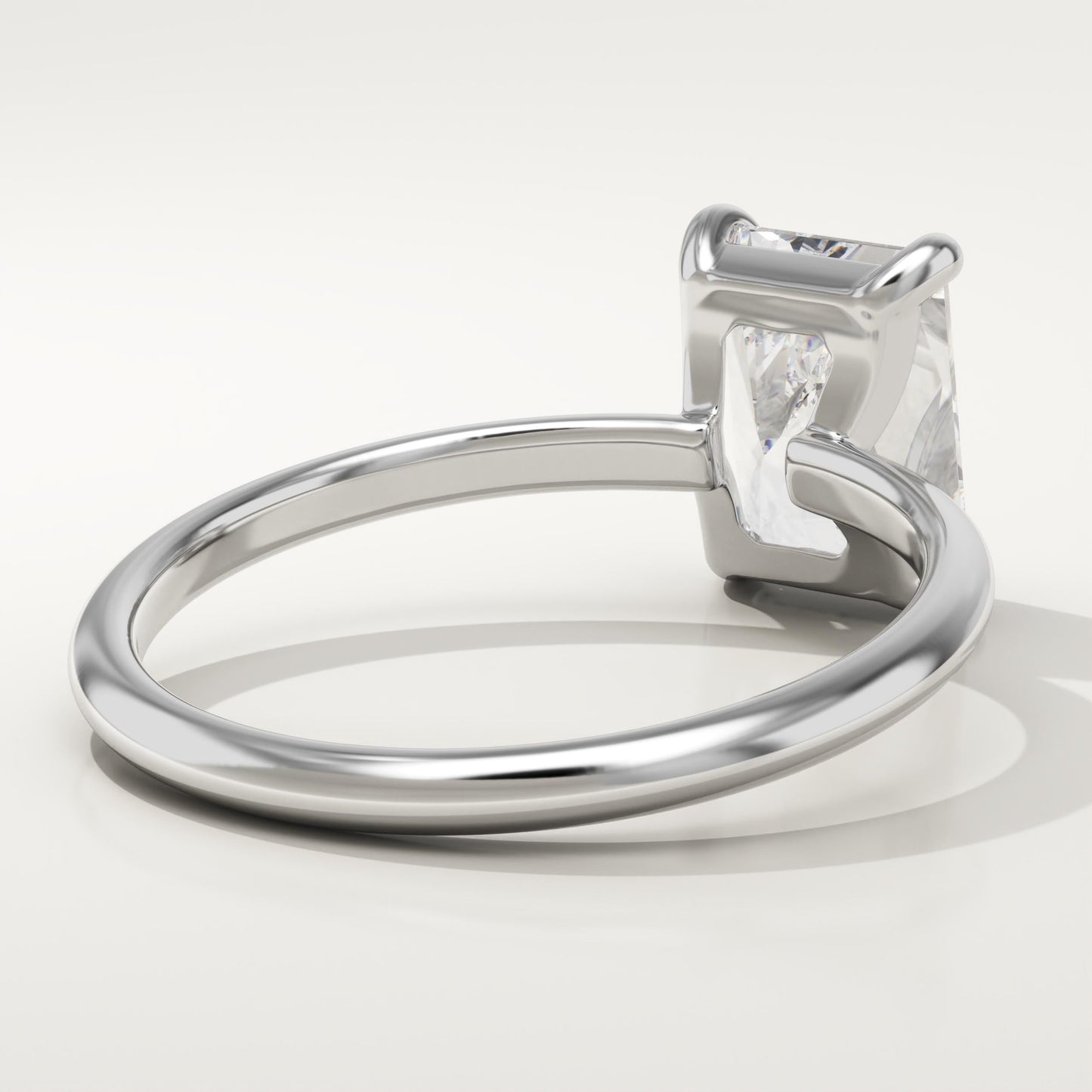 Radiant Cut Solitaire Lab-Grown Diamond Engagement Ring