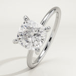 2.0 CT Cushion Cut Solitaire Lab-Grown Diamond Engagement Ring