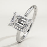 2.0 CT Emerald Cut Solitaire Lab-Grown Diamond Engagement Ring