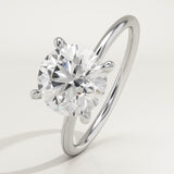 2.0 CT Round Cut Solitaire Lab-Grown Diamond Engagement Ring