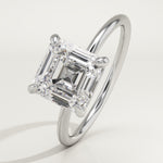 2.0 CT Asscher Cut Solitaire Lab-Grown Diamond Engagement Ring