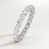 2.1 TCW Round Cut Lab-Grown Diamond Full Eternity Wedding Band