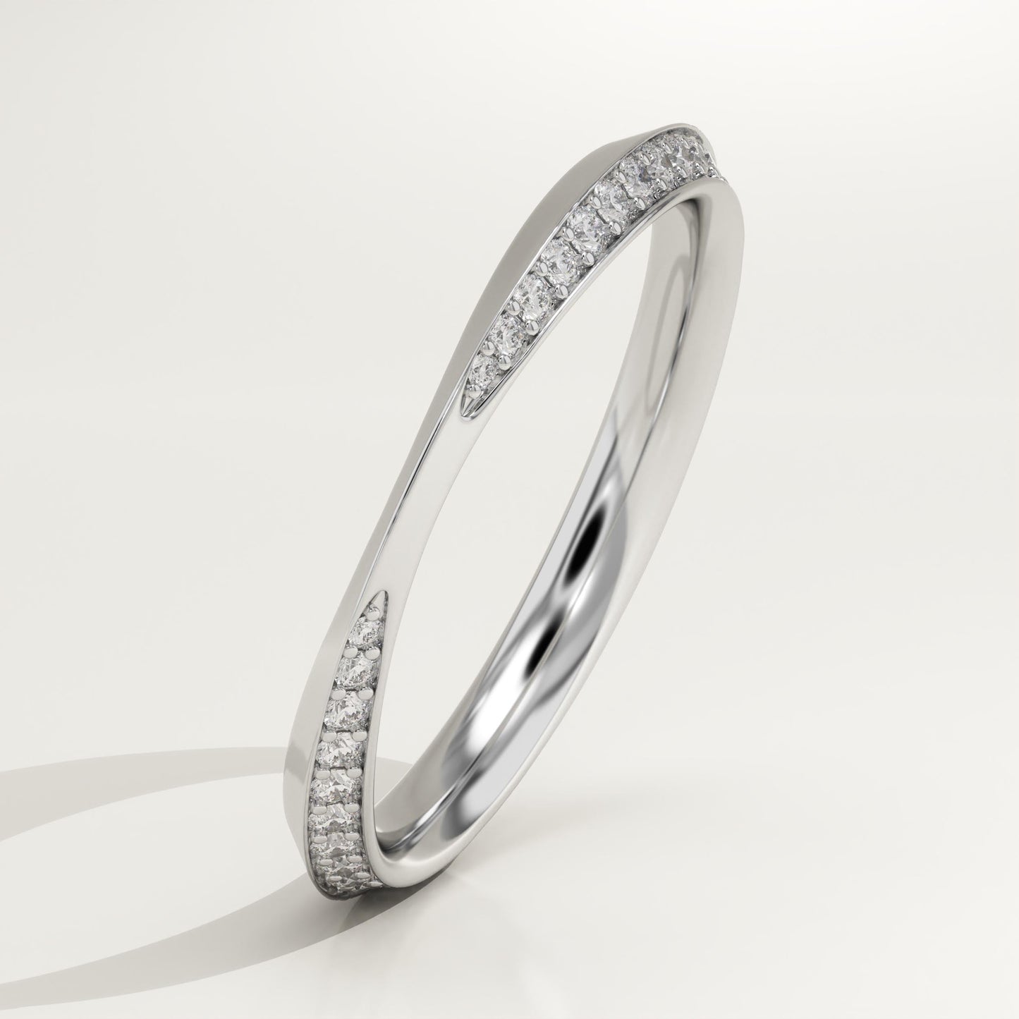 0.16 TCW Round Lab-Grown Diamond Channel Setting Wedding Band