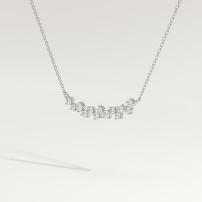 0.241 TCW Round Lab-Grown Diamond Charm Necklace