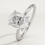 2.0 CT Oval Cut Solitaire Lab-Grown Diamond Engagement Ring